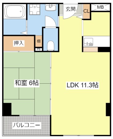 カネボウ琵琶湖アーバンプラザの物件間取画像